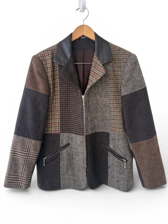 Character Suburbanwear Jackets & Blazers - Patchwork Jacket Women Size 10 Vintage
